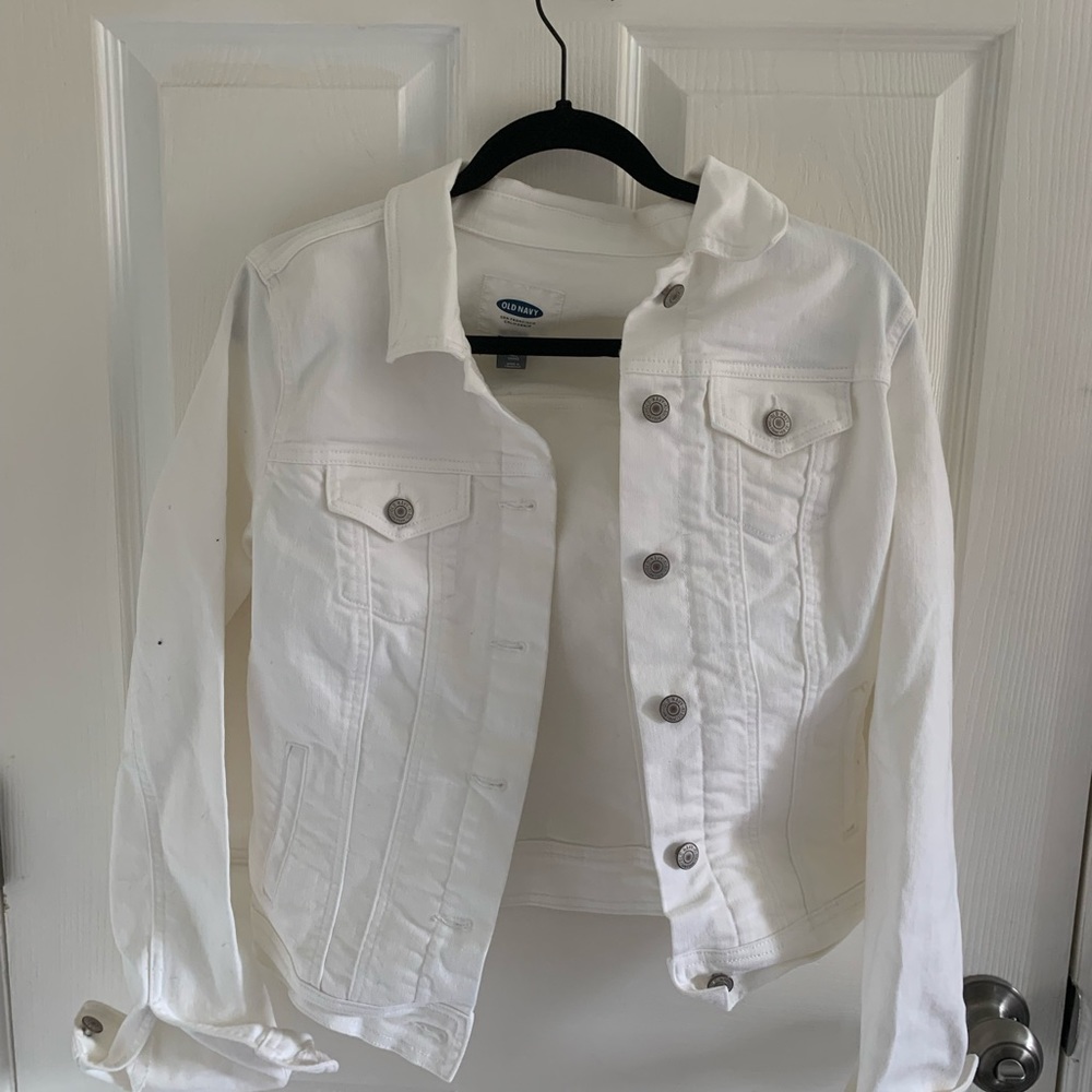 White denim jacket